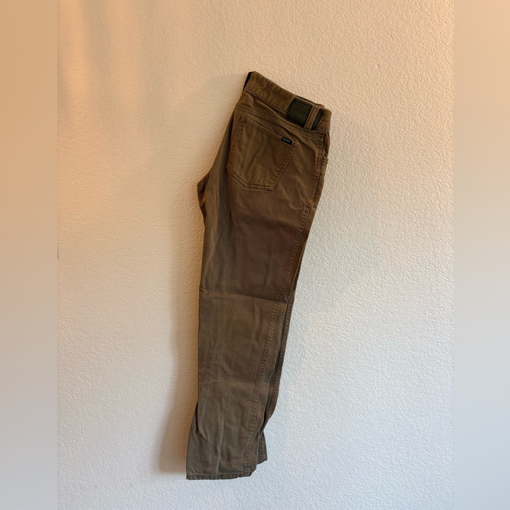 Brixton Olive Green Casual Pants